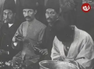 عکس| سفر زمان؛ درباریان ناصرالدین شاه در حال بادمجان پوست کندن در سرخه‌حصار