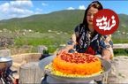 ببینید؛ غذای روستایی در کردستان؛ پخت ته چین مرغ و چای نعنایی در طبیعت