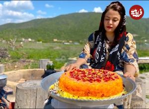 ببینید؛ غذای روستایی در کردستان؛ پخت ته چین مرغ و چای نعنایی در طبیعت