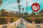 عکس| سفر زمان؛ منظرۀ «باغ دلگشای شیراز» در حدود 135 سال قبل
