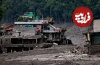 ببینید| لحظه هولناک فروریختن کوه در چند ثانیه