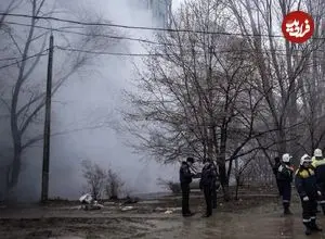 ببینید؛ انفجار ناگهانی یک لوله اصلی آب در روسیه