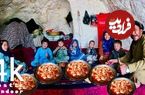ببینید| غذای روستایی در افغانستان؛ پخت خوراک مرغ و سبزیجات در غار