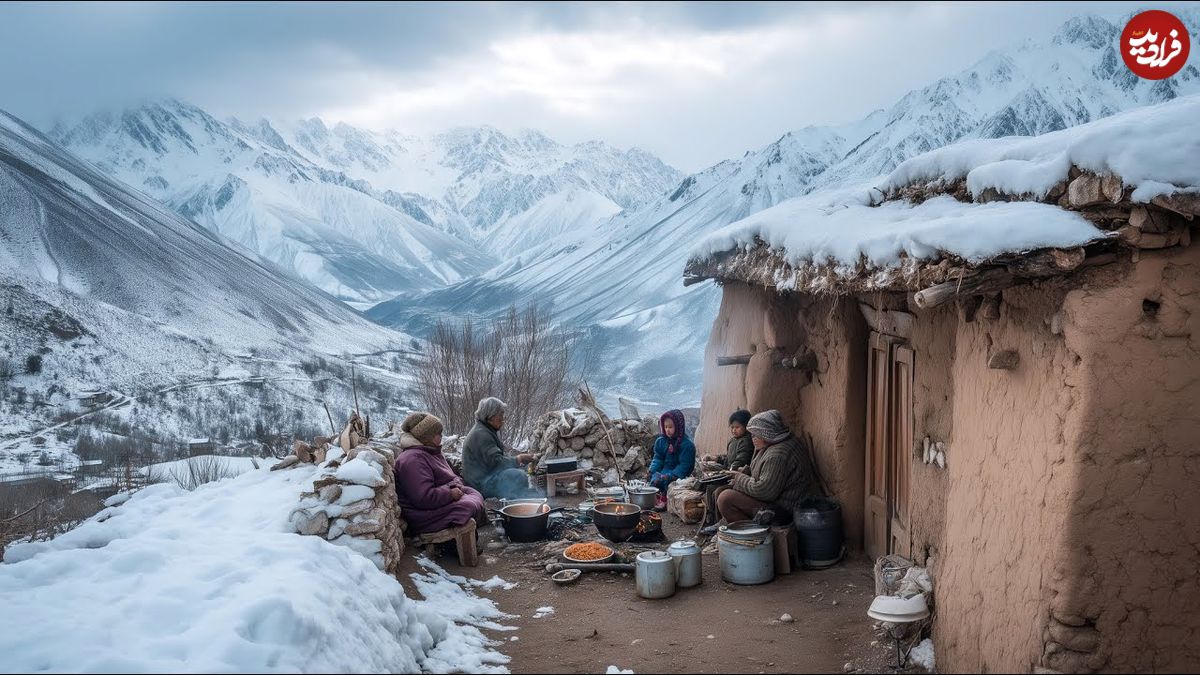 ببینید؛ غذای روستایی در افغانستان؛ پخت غذای محلی با مرغ و سیب زمینی