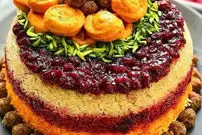 طرز تهیه ته‌چین آلبالو پلو با کوفته قلقلی؛ غذای خوشمزه فصل