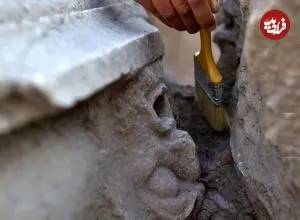 «چهره‌های سنگی» 2 هزارساله در نزدیکی یک «تئاتر باستانی» کشف شدند