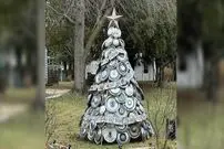 (عکس) درخت کریسمس ماشین بازها 