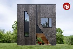 تصاویر؛ خانه‌ای شبیه یک تندیس در تپه‌های سبز نیویورک