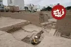اسکلت 1400 سالۀ یک «قربانی» در کانال آب نزدیک «هرم باستانی» کشف شد
