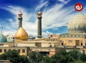 عکس| سفر زمان؛ منظرۀ حرم عبدالعظیم و مقبره رضاخان در شهرری؛ سال 1330