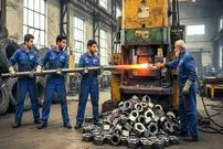 ببینید| مراحل تولید مهره با استفاده از میلگردهای زنگ زده در پاکستان