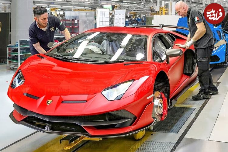 ببینید؛ فرآیند تولید خودروهای سوپراسپرت‌ افسانه‌ای لامبورگینی