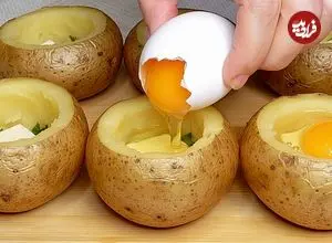 ببینید| طرز تهیه یک غذای جدید و متفاوت با سیب زمینی و تخم مرغ