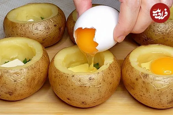 ببینید| طرز تهیه یک غذای جدید و متفاوت با سیب زمینی و تخم مرغ