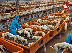 (ویدئو) چگونه چینی ها بیش از 10 میلیون سگ را برای گوشت پرورش می دهند؟