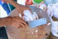 (ویدئو) برش زدن جالب و دیدنی مرغ به سبک استاد جوان مالزیایی