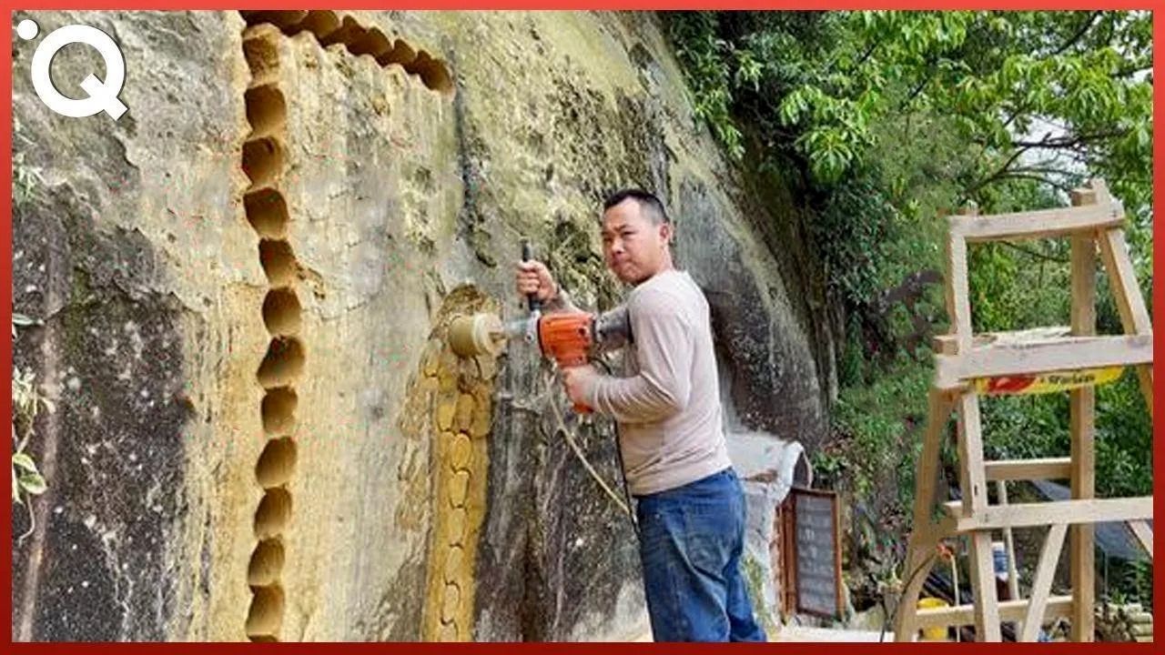 (ویدئو) فرهاد کوهکن چینی؛ این مرد یک خانه شگفت انگیز در دل کوه ساخت!