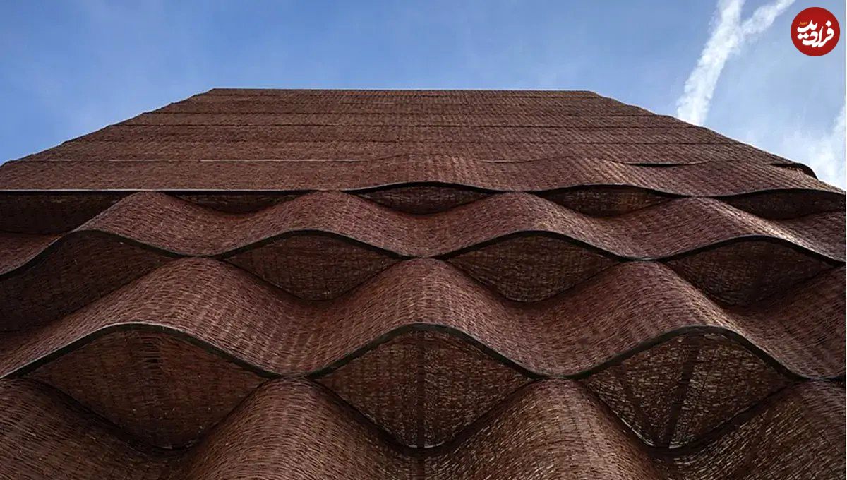 تصاویر؛ بهیافت و ترکه بافی در معماری نمای ساختمان یزدی