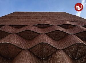 تصاویر؛ بهیافت و ترکه بافی در معماری نمای ساختمان یزدی