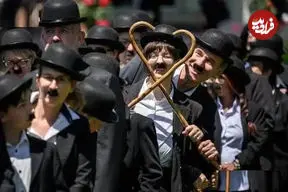 ببینید| گردهمایی عاشقان چارلی چاپلین