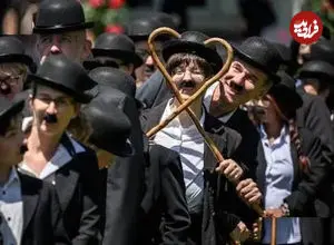 ببینید| گردهمایی عاشقان چارلی چاپلین