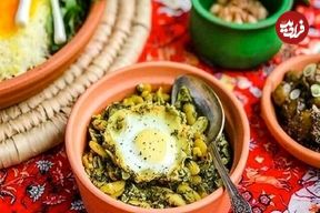 طرز تهیه خشکاویج با باقالی تازه ؛ یک غذای مقوی گیلانی