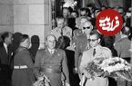 عکس؛ سفر در زمان؛ سفر «محمدرضا پهلوی و ثریا» به مادرید اسپانیا؛ سال 1336