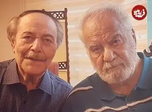 عکس| سفر زمان؛ «همایون» در 33 سالگی و در حال بازی کردن با یک میمون در یک فیلم؛ سال 49