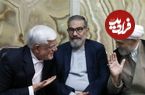 عکس؛ سفر زمان؛ «شمخانی» با لباس عربی در مراسم افطاری در اهواز؛ سال 1402