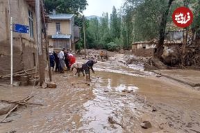 ببینید؛ لحظه وحشتناک ورود سیل به روستایی در مازندران