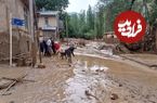 ببینید؛ لحظه وحشتناک ورود سیل به روستایی در مازندران