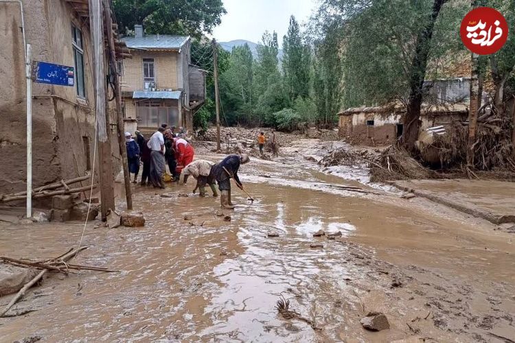 ببینید؛ لحظه وحشتناک ورود سیل به روستایی در مازندران