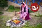 ببینید| غذای روستایی در ایران؛ تهیه کباب کوبیده با مرغ در جنگل