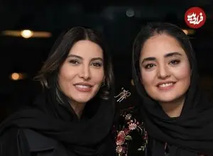 عکس| سفر زمان؛ «فریبا نادری» 30 ساله در کنار «سحر قریشی» در پشت‌صحنۀ «دریاکنار»