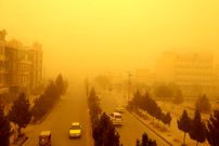ببینید؛ شروع طوفان شدید از دید هواپیما در آسمان تهران