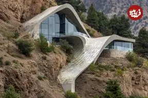 تصاویر؛ طرح‌های مفهومی ویلاهای مدرن با معماری ارگانیک در جان کوهستان 