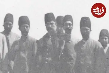 عکس| سفر زمان؛ عکس یادگاری «ناصرالدین شاه و درباریان» در علی‌آباد قم