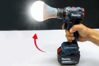 ببینید؛ نحوه ساخت یک چراغ قوه خلاقانه با لامپ LED، لوله PVC و باتری های دریل
