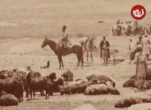 عکس| سفر زمان؛ تصویری از چادرهای عشایر در «دشت لار» در دوران ناصرالدین شاه