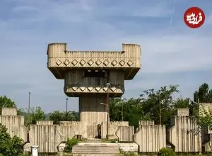 عکس؛ بنای یادبود بروتالیسم در مقدونیه