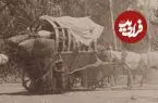 عکس| سفر زمان؛ تصویری از سه درشکه در جاده قزوین تهران در دوران قاجار
