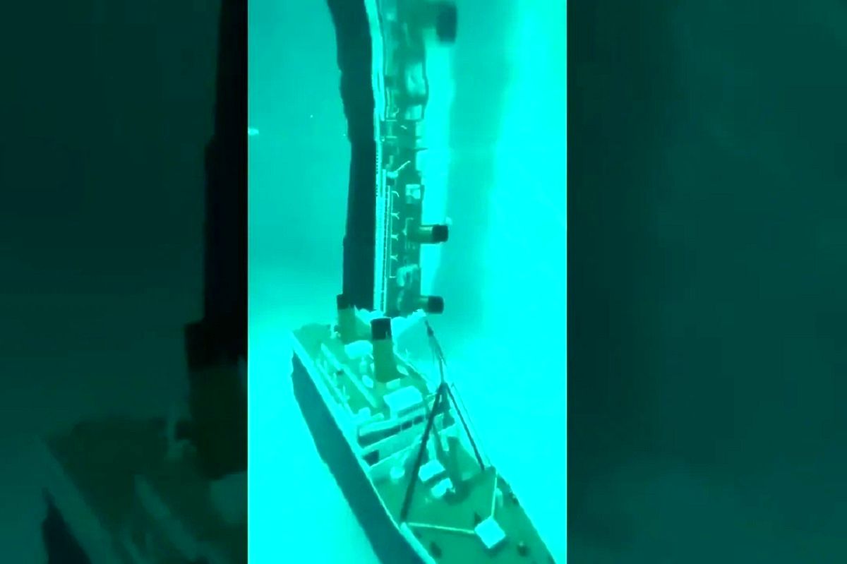 (ویدئو) آزمایشی که نشان می دهد تایتانیک چگونه غرق شد