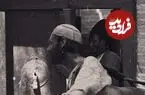 عکس| سفر زمان؛ یک سقا با مشک در کوچه‌های تهران؛ دوران قاجار