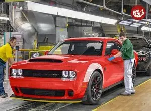 ببینید| نگاهی به مراحل تولید خودروی افسانه ای دوج چلنجر در آمریکا