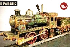 ببینید؛ بازسازی کامل یک لوکوموتیو بخار مینیاتوری کمیاب ساخت سال 1920