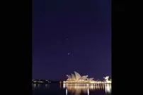عکس| رژه سیاره‌ها بر فراز خانه اپرای سیدنی