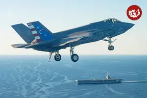 ببینید| جنگنده F-35C برای نخستین بار روی ناو هواپیمابر جان اف. کندی آمریکا فرود آمد