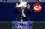 (ویدئو) رها کردن یک کبوتر در پارلمان اروپا جنجالی شد