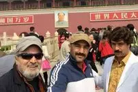 عکس| سفر زمان؛ «نقی، ارسطو، چوچانگ و سیروس مقدم» روی دیوار چین؛ سال 94