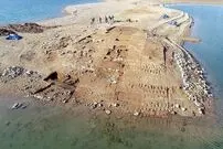 (تصاویر) پدیدار شدن شهر باستانی ۳۴۰۰ ساله پس از کاهش سطح آب پشت سد موصل